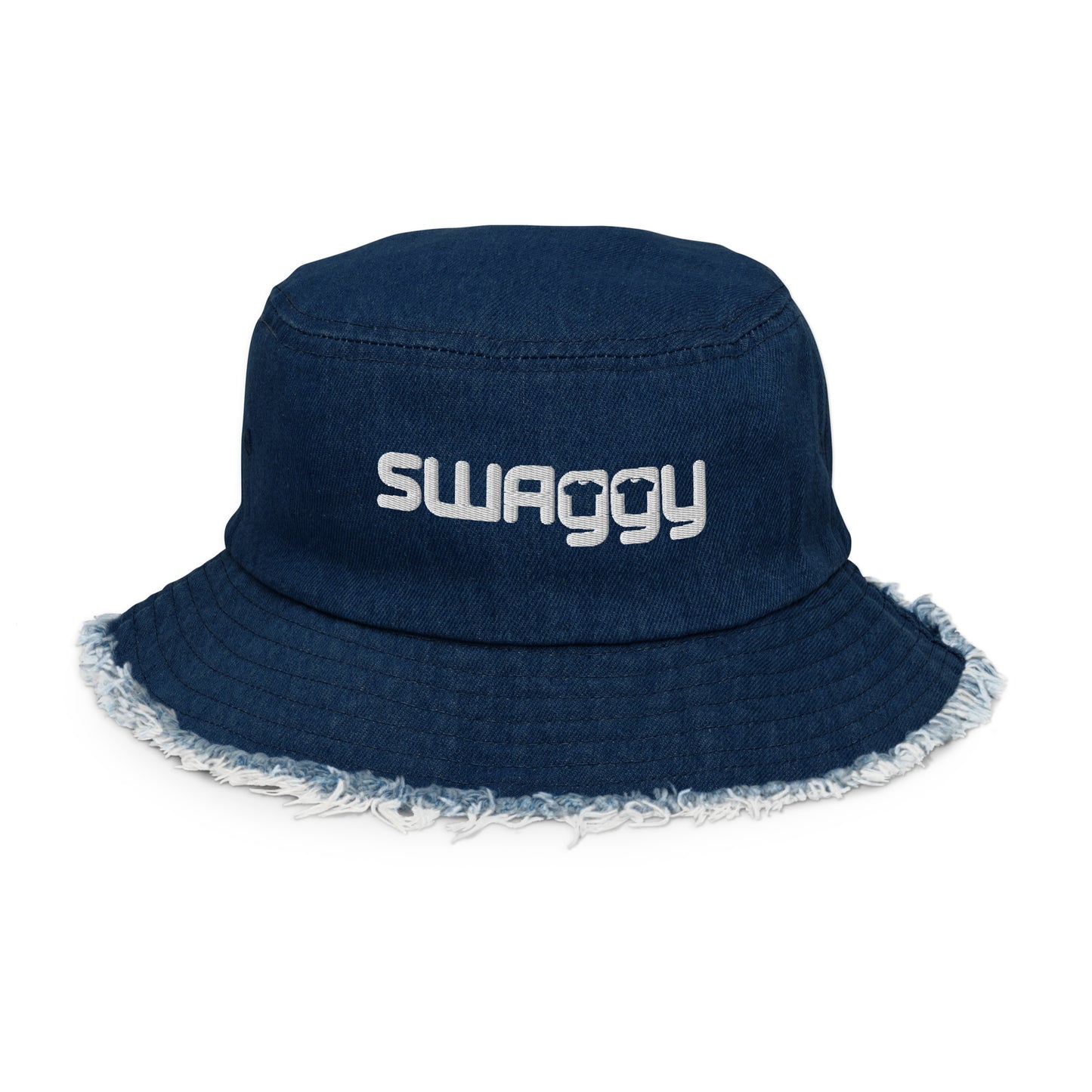 Distressed Denim Bucket Hat