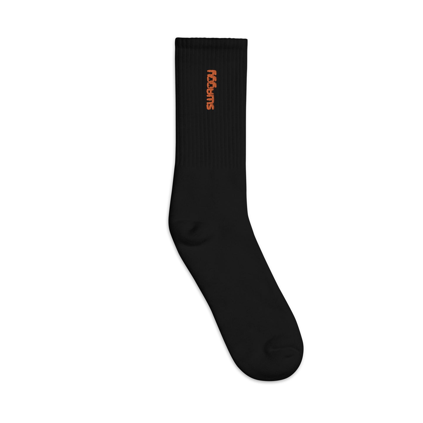 Embroidered Crew Socks | SOCCO SC200