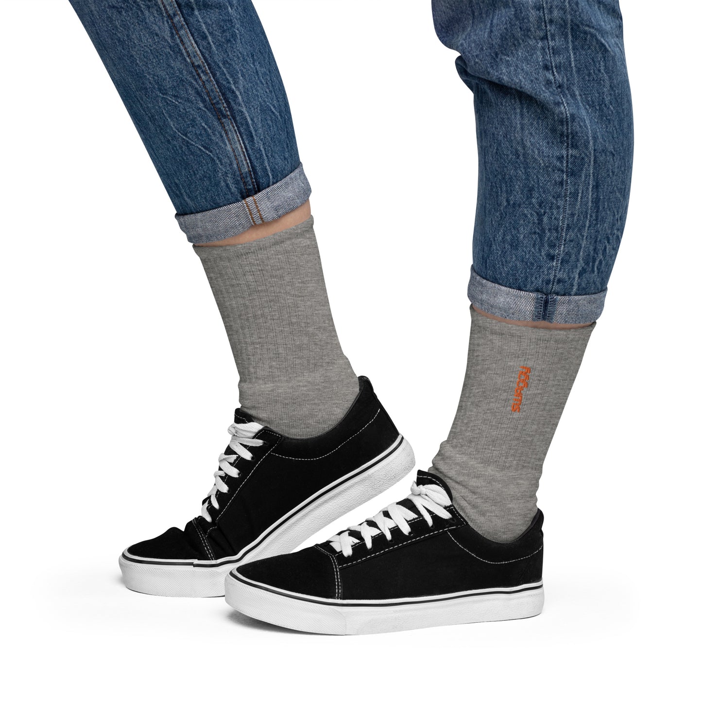 Embroidered Crew Socks | SOCCO SC200