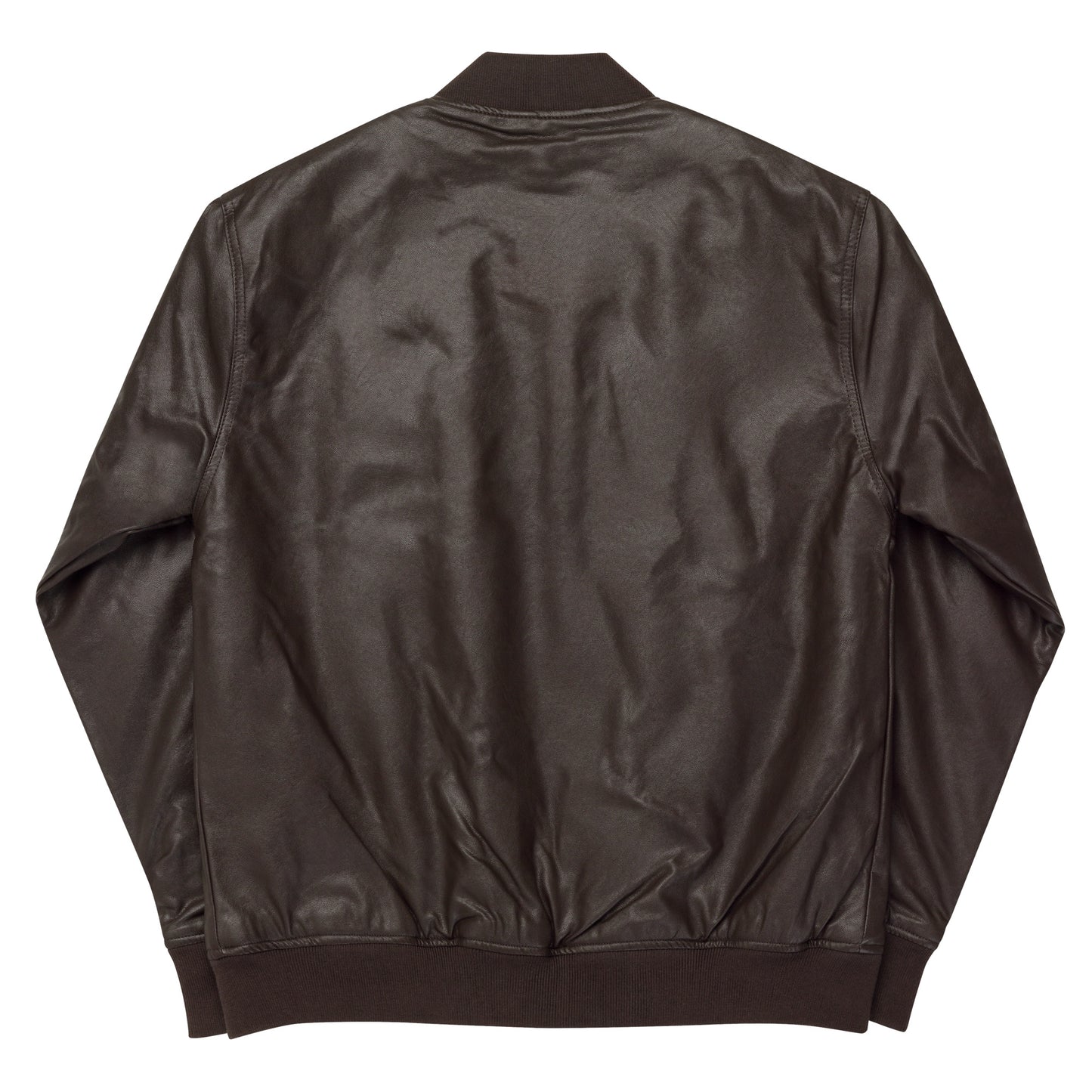 Faux Leather Bomber Jacket | Threadfast Apparel 395J