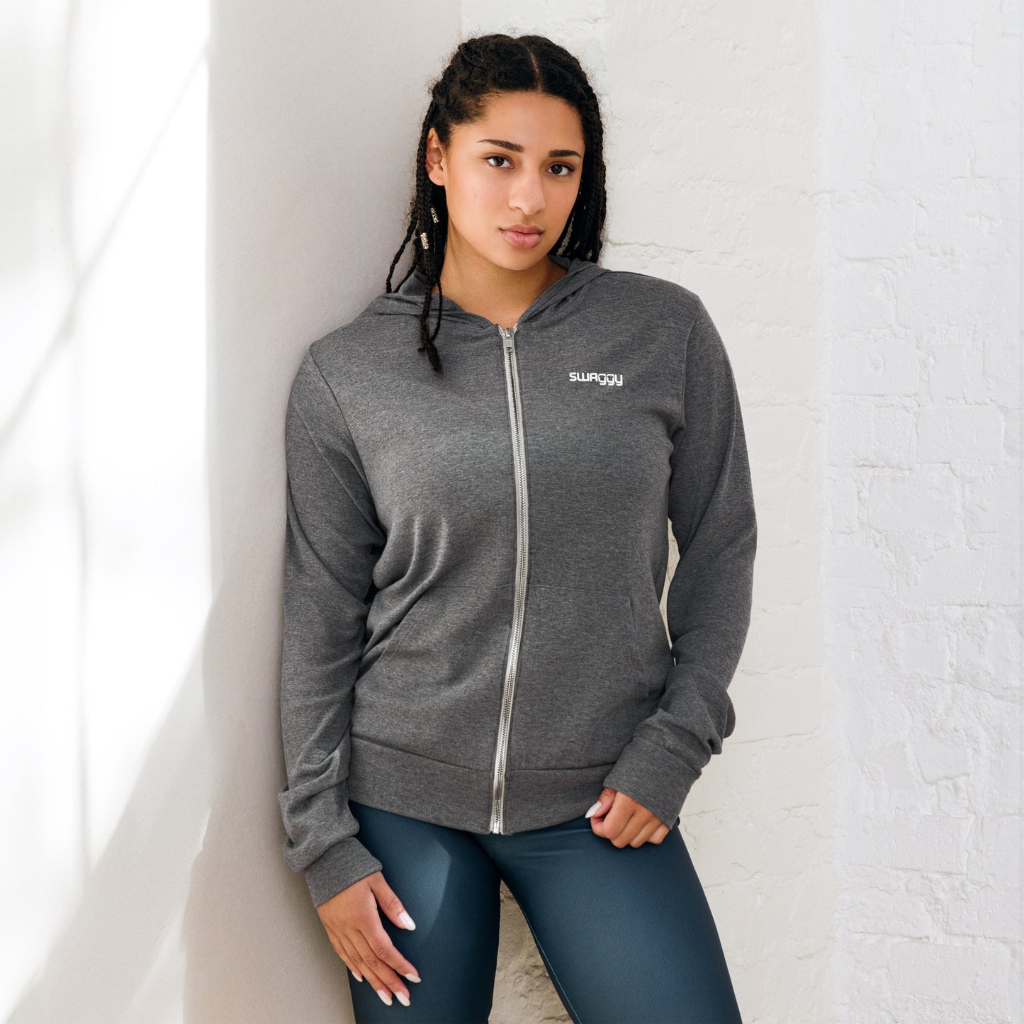 Unisex Lightweight Zip Hoodie | Bella + Canvas 3939