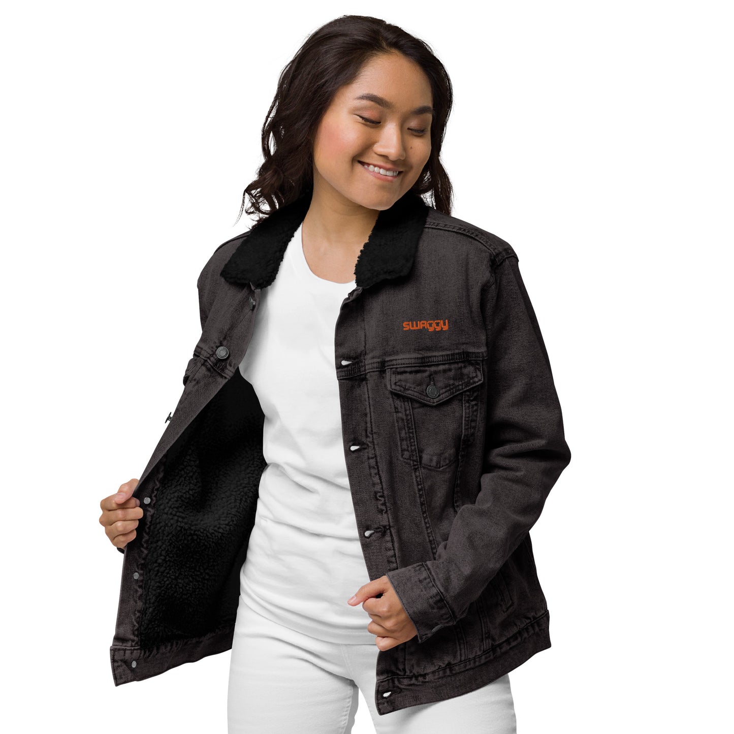 Unisex Sherpa Denim Jacket | Threadfast Apparel 372J