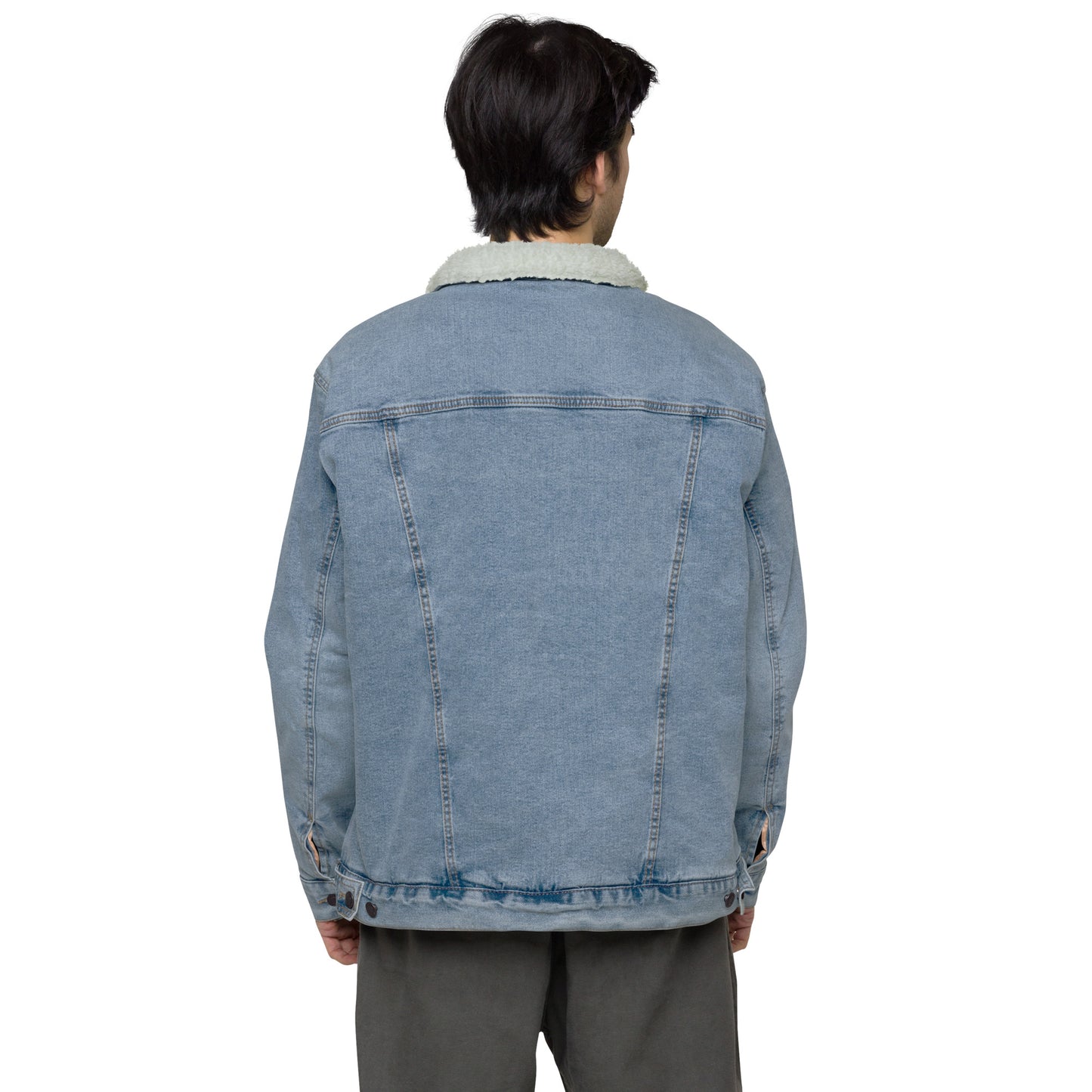 Unisex Sherpa Denim Jacket | Threadfast Apparel 372J