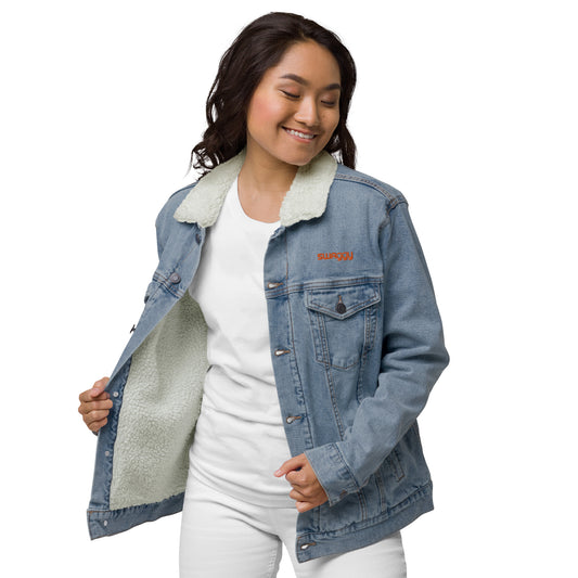 Unisex Sherpa Denim Jacket | Threadfast Apparel 372J