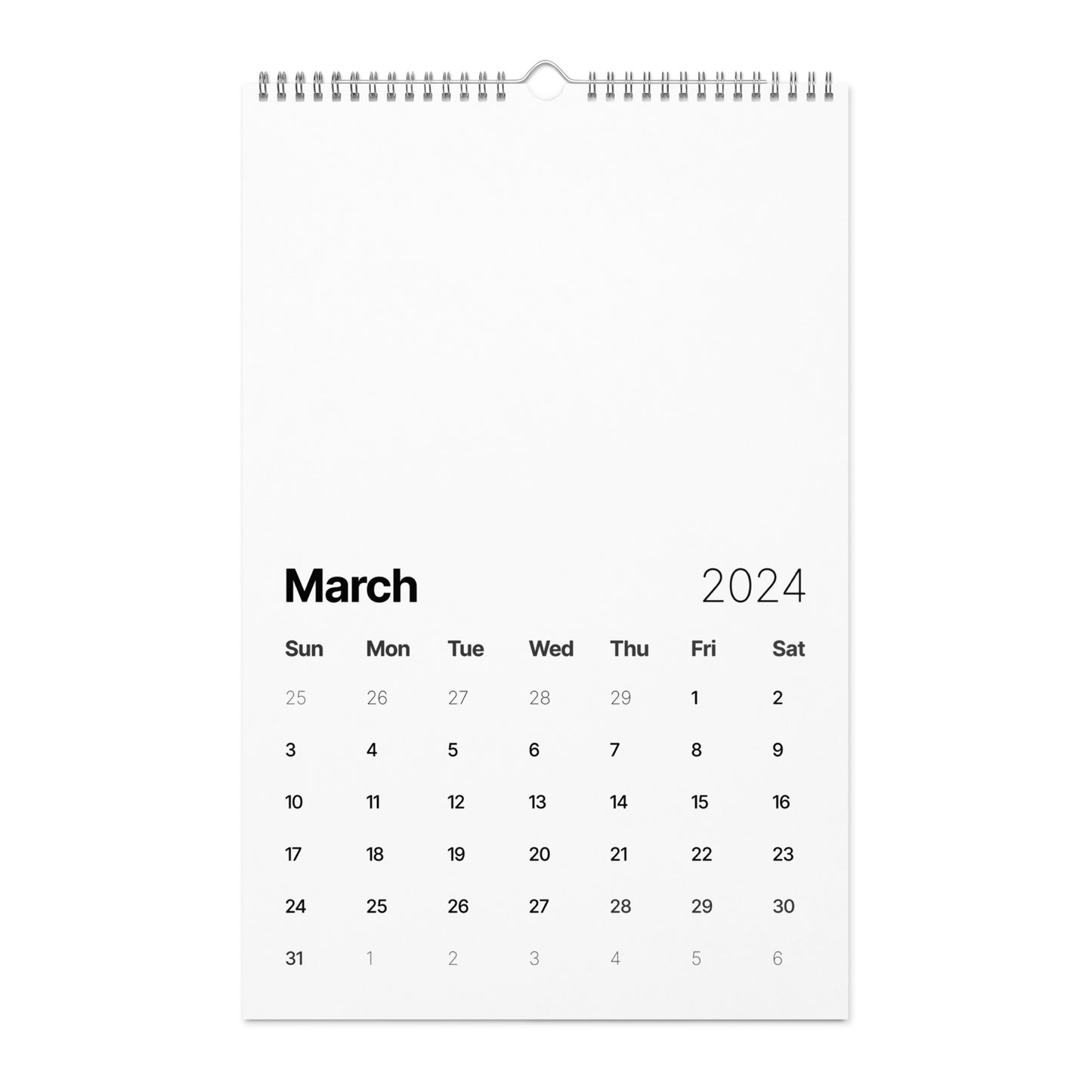 Wall Calendar (2024)