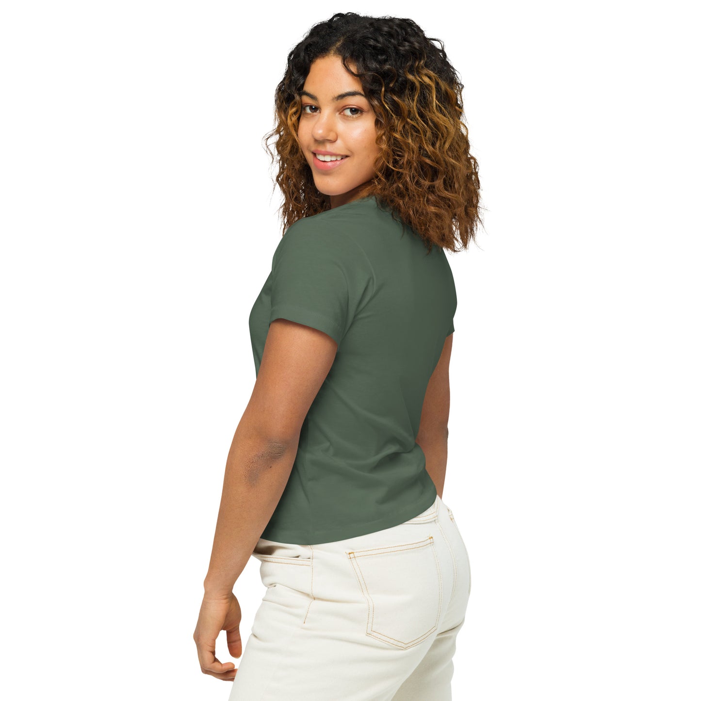 Women's High-Waisted Tee | Cotton Heritage OW1086