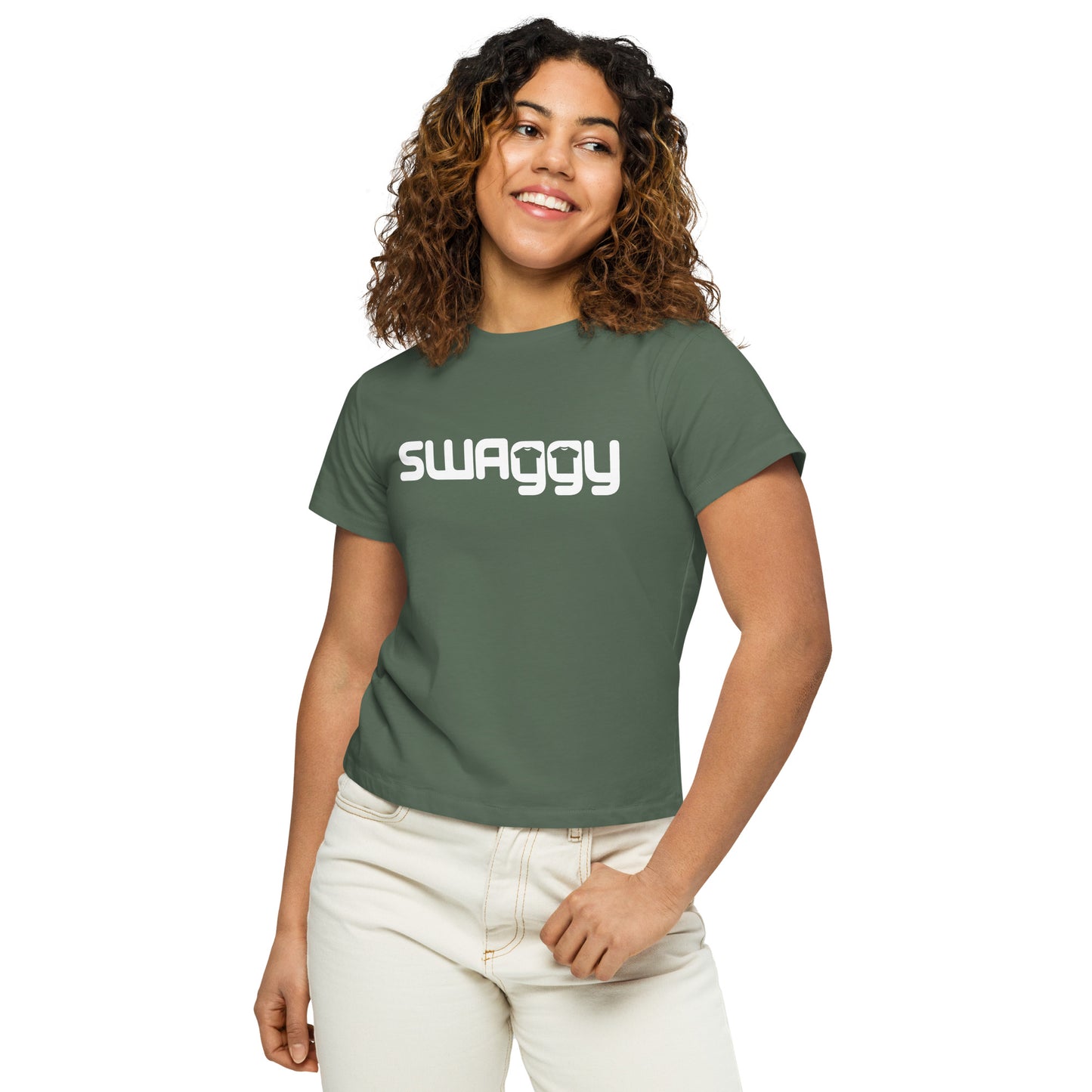 Women's High-Waisted Tee | Cotton Heritage OW1086